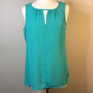 SALE, Rose & Olive Teal Sleeveless Top Size M, NWT